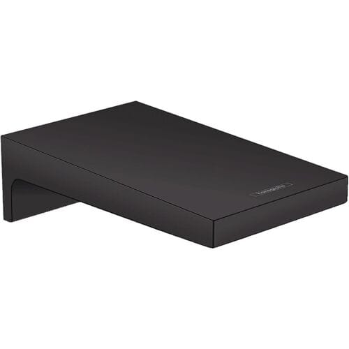 Hansgrohe Metropol Baduitloop breed - wandmontage - voorsprong uitloop 18.5cm - mat zwart