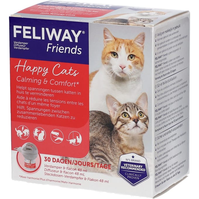 FELIWAY Friends - Startset - 1 Verdamper met 1 Vulling - 48 ml - Anti-conflict voor Katten