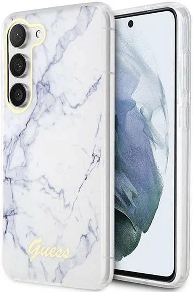 GUESS GUHCS23SPCUMAH S23 S911 white/white hardcase Marble