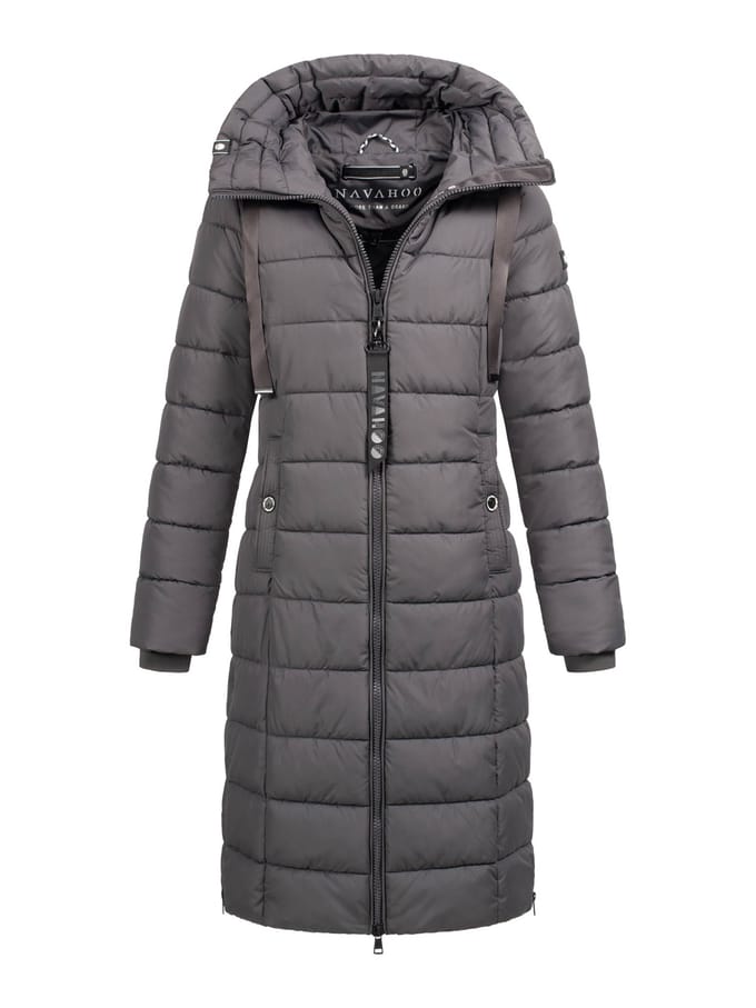 Navahoo Mondmädchen dames wintermantel met capuchon en fleecevoering