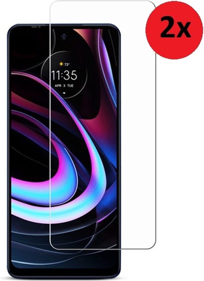 MoDo screenprotector Geschikt voor Motorola Moto E32/ E32s - Glas - 2 stuks