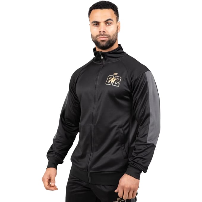Gorilla Wear Devon Trainingsjas - Zwart/Grijs - S