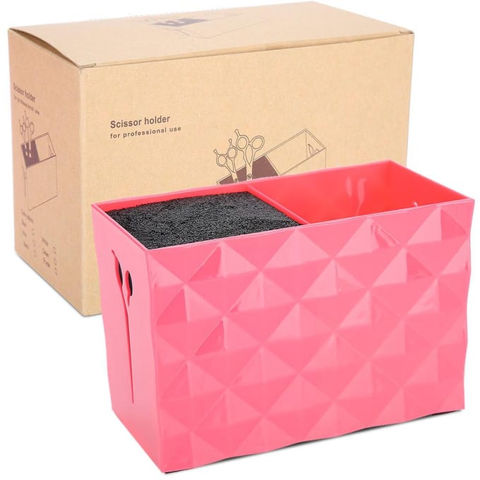 Kappersgereedschap Accessoires Opbergdoos Schaar Kam Haarspeld Kapper Organizer (Rood) beige