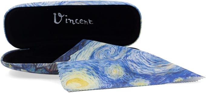 Lanzfeld - Brillenkoker - Sterrennacht - Van Gogh - Hard Case - Microfiber - Met Lensdoekje