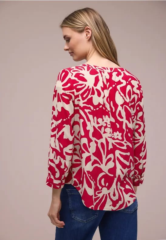 3/4-mouwen blouse met getapete details