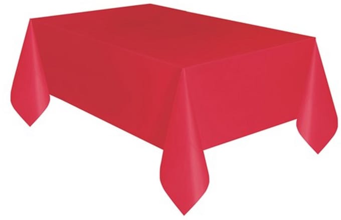 Tafelkleed - Cadebo - Robijn Rood - 137x274cm - Plastic