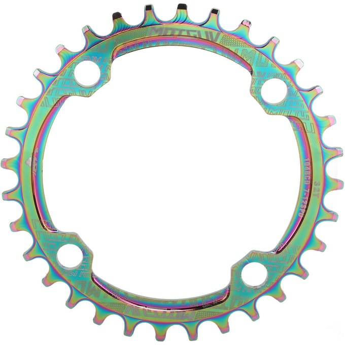 Fiets Kettingblad 104BCD 32T Rond Aluminiumlegering Positief Negatief Tand Schijf voor Mountainbikes blue