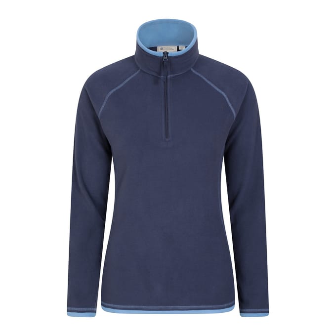 Mountain Warehouse Dames/Dames Montana Half Zip Fleece Top (Marine)