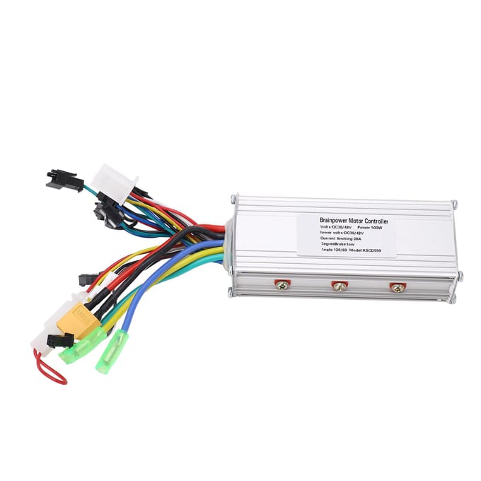 36V 48V 500W 28A Contrôleur Brushless pour Vélo Électrique Boîtier en Alliage d'Aluminium Contrôleur de Moteur Brushless pour Électrique white