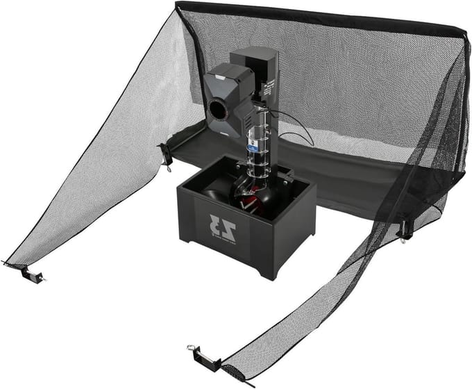Tafeltennismachine met net - Pingpong robot - Gerichte training - Meerdere slagmodi - 100 ballen capaciteit - Zwart