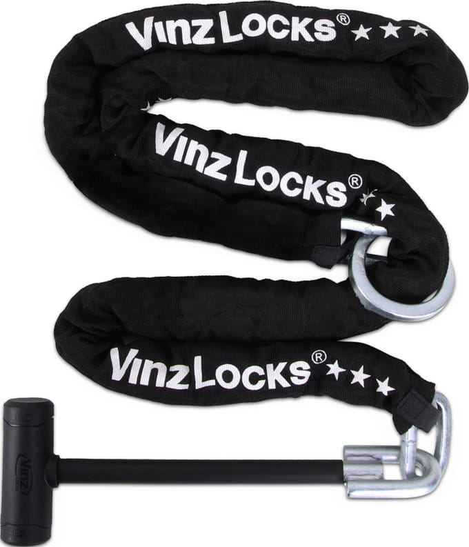 VINZ Ophir SCM Kettingslot / Bootslot 200cm - Goedgekeurd Verzekering - 2 meter Lang
