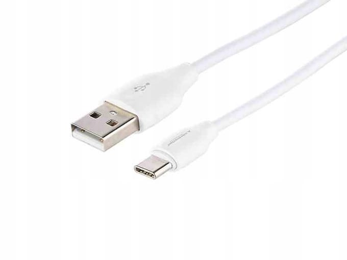 USB naar USB-C Laad- en Synchronisatiekabel, 100cm, Wit