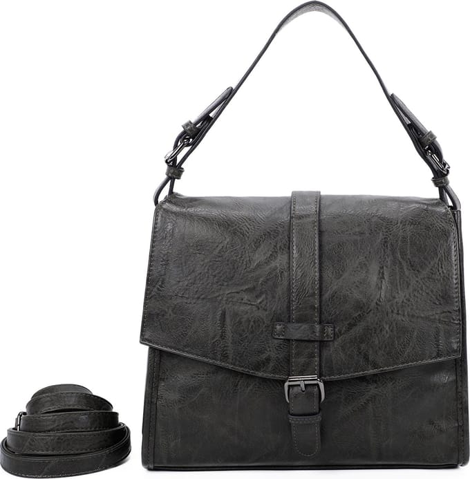 Ines Delaire - Handtas/crossbody/schoudertas - pepergroen