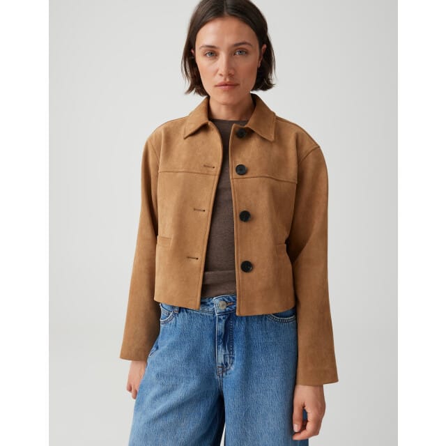 boxy fit jack met platte kraag model 'Henso'