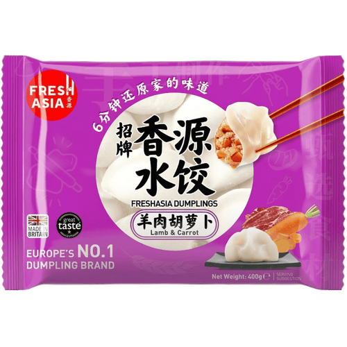 Freshasia dumplings met lam en wortel 400g