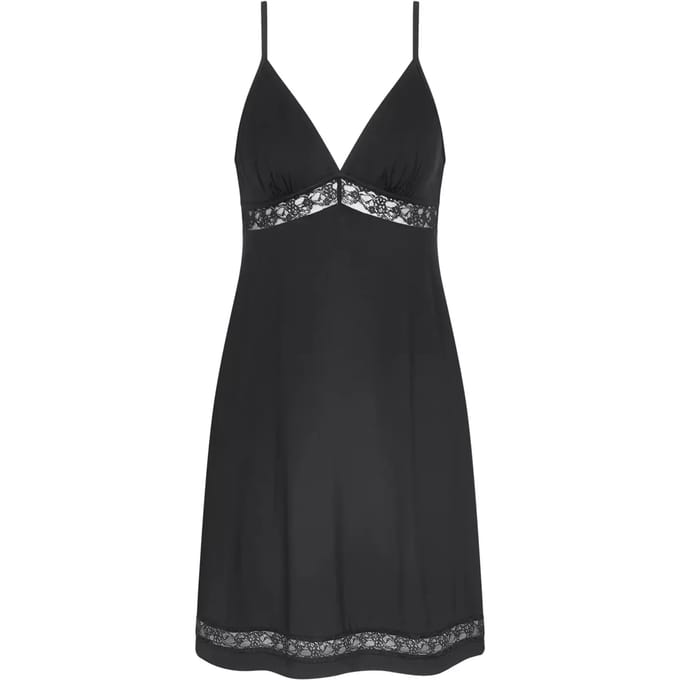 Triumph Comfort Allure NDK Dames Nachthemd - ZWART