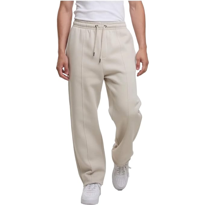 Urban Classics - Fluffy Pintuck Heren joggingbroek - S - Grijs