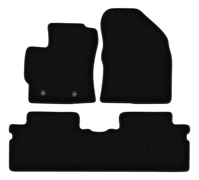 BASIC zwarte veloursmatten voor: Toyota Verso FL minivan (2013-2019)