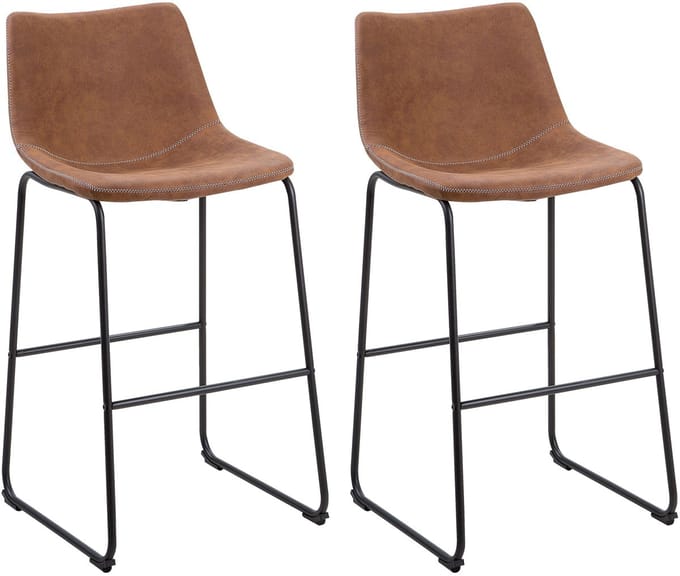 FRANKS - Barkruk - Goudbruin - Polyester