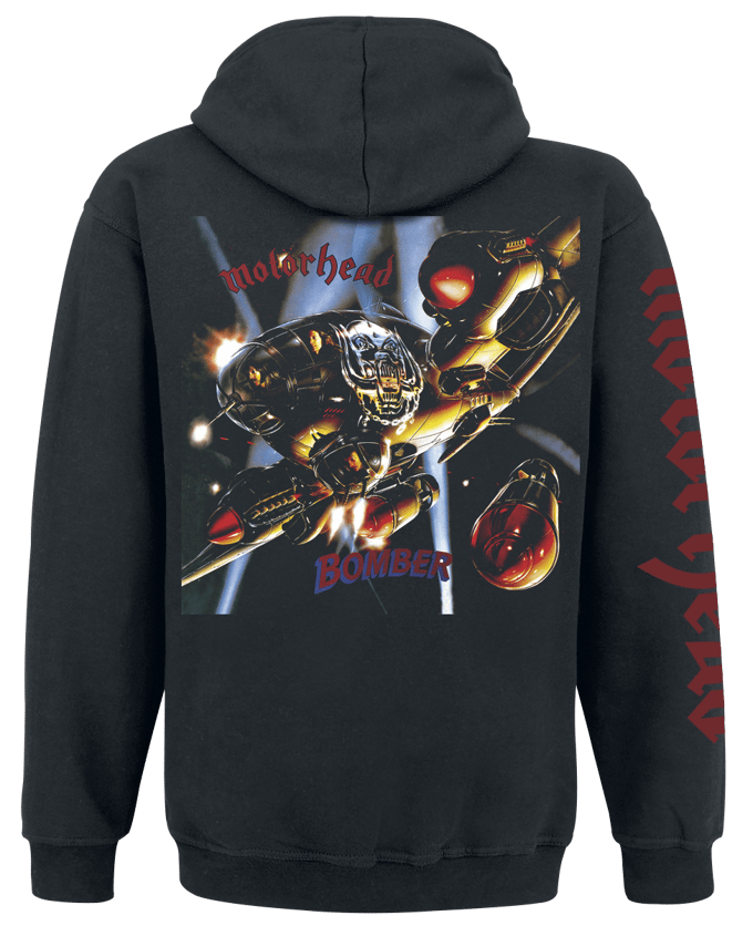 Motörhead Trui met capuchon - Bomber - S tot L - voor Mannen - zwart