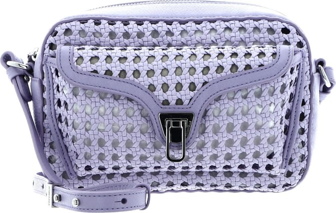 COCCINELLE Leren Schoudertas Beat Eco Woven Handbag Lavend. / Lavend. Paars