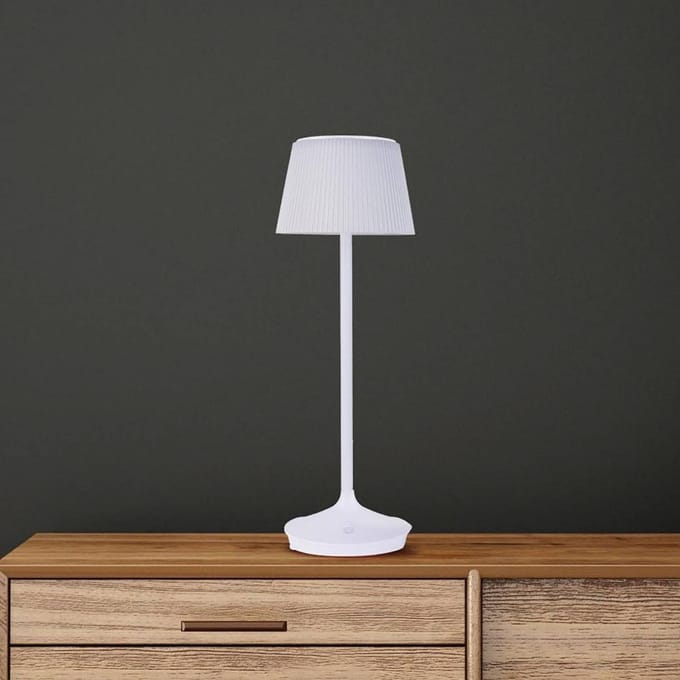 Näve LED solar-tafellamp Emmi CCT oplaadbaar, wit