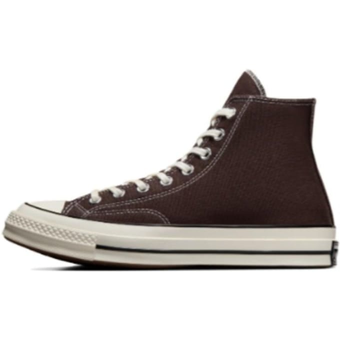 Converse Chuck 70 High Dark Root Baskets Unisexe Marron Aigrette Noir A08137C 36.5 gray