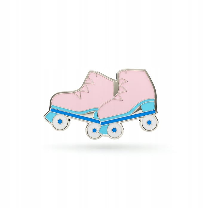 PINETS - Pin - Roze Rolschaatsen - Hard Enamel - Gietmetaal - Retro Accessoire