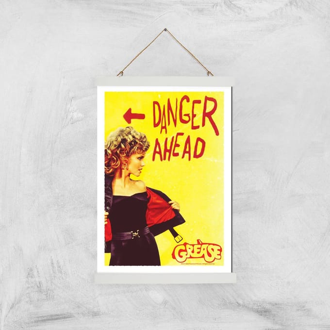 Grease Danger Road Giclee Art Print - A3 - White Hanger