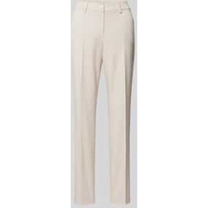 Slim fit stoffen broek met persplooien