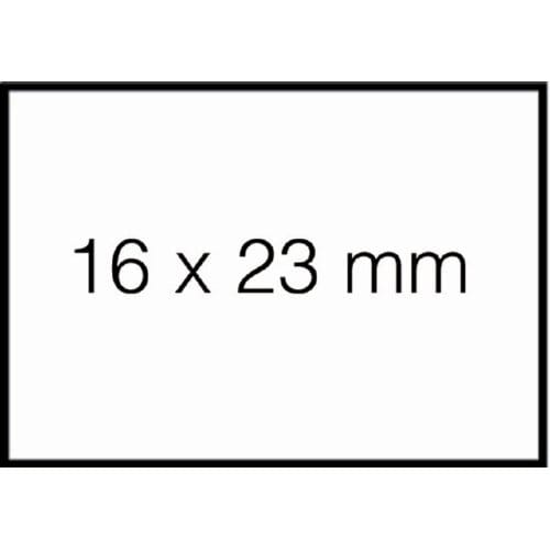 Prijsetiket 16x23mm sato duo 20 afneembaar wit