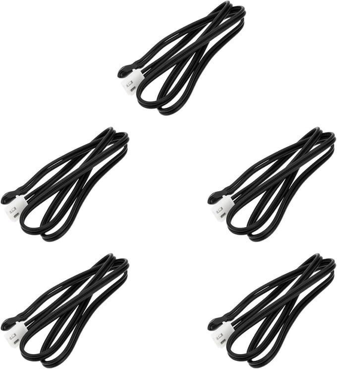 Temperatuur Sensor - NTC Thermistor - Klimaatregeling - Snelle Reactie - 40cm Kabel - Zwart