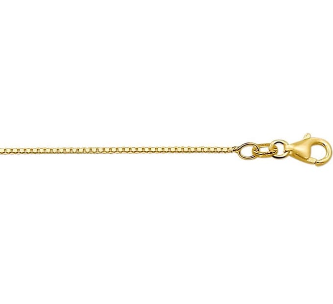 YO&NO - Ketting - Goud - Venetiaans - 1,1 mm - 41 - 43 - 45 cm - 585 goud