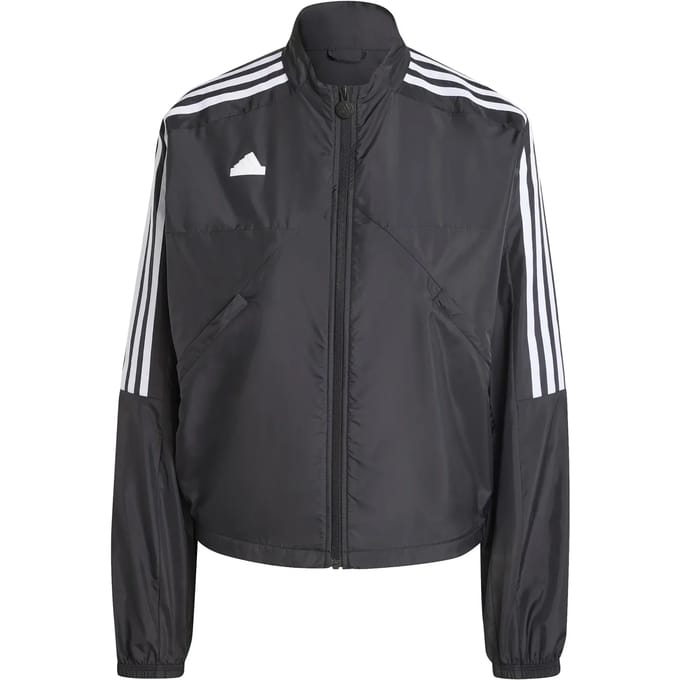 Adidas Tiro Cut 3 Stripes Summer Woven Trainingsjack Zwart M Vrouw