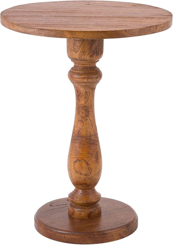 Rond Bijzettafeltje van Massief Hout - Diameter 50 cm