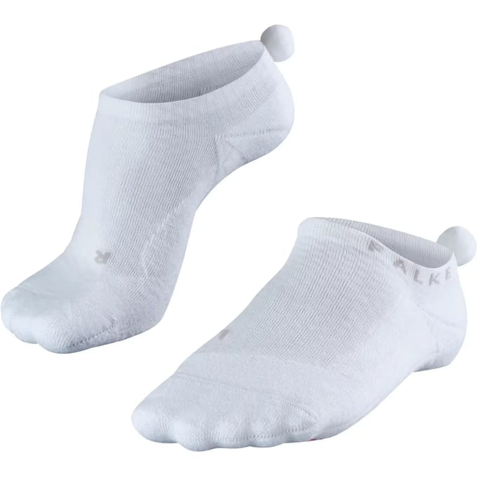 FALKE GO2 Pompom medium padding katoen functioneel materiaal golfsokken dames wit - maat 35-36