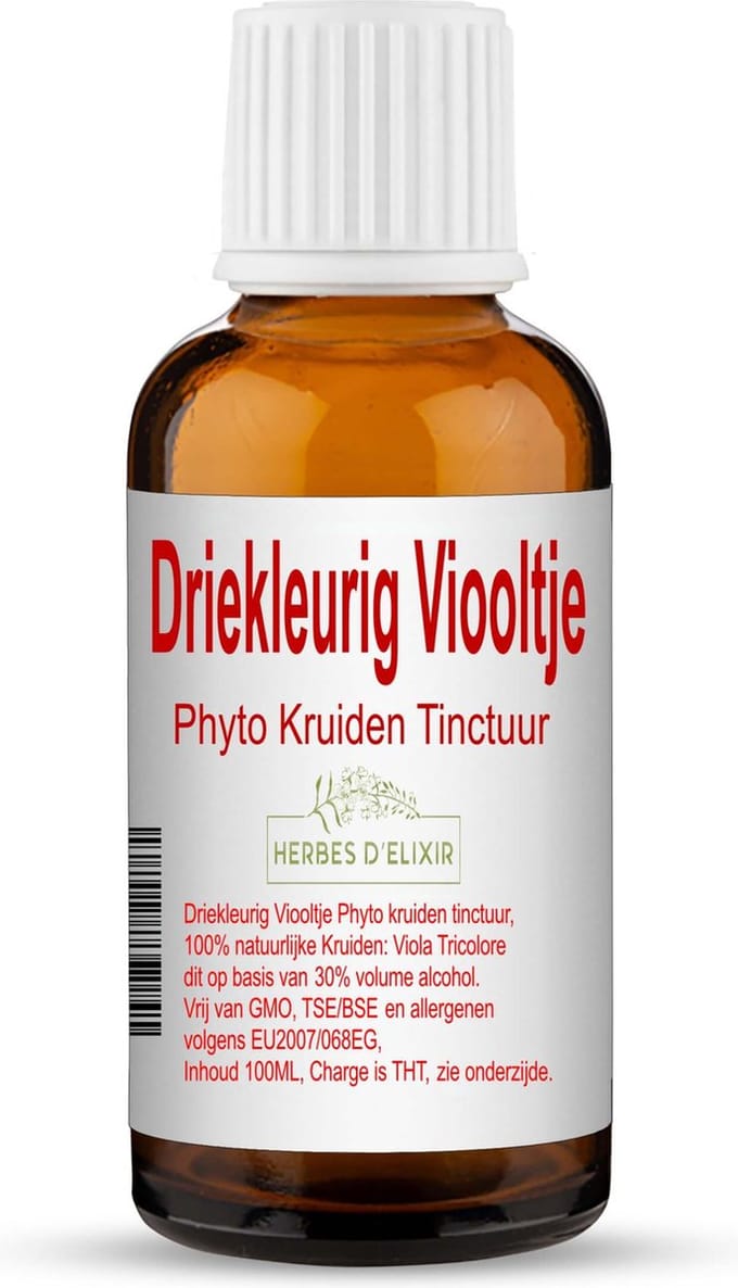 Herbes D'Elixir Driekleurig Viooltje Tinctuur – 100 ml – 1 Tinctuur – Natuurlijk Versterkend