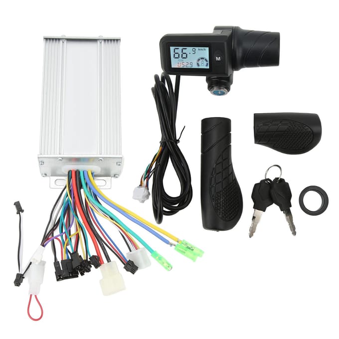 36V 48V 500W Elektrische Fiets Controller Kit Motorcontroller met 805 Half Gashendel LCD-paneel gray