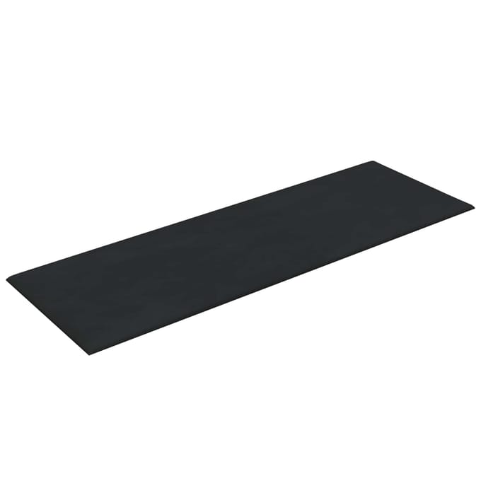 vidaXL - Wand - Hoofdbord - 12 - st - Zwart - Fluweel