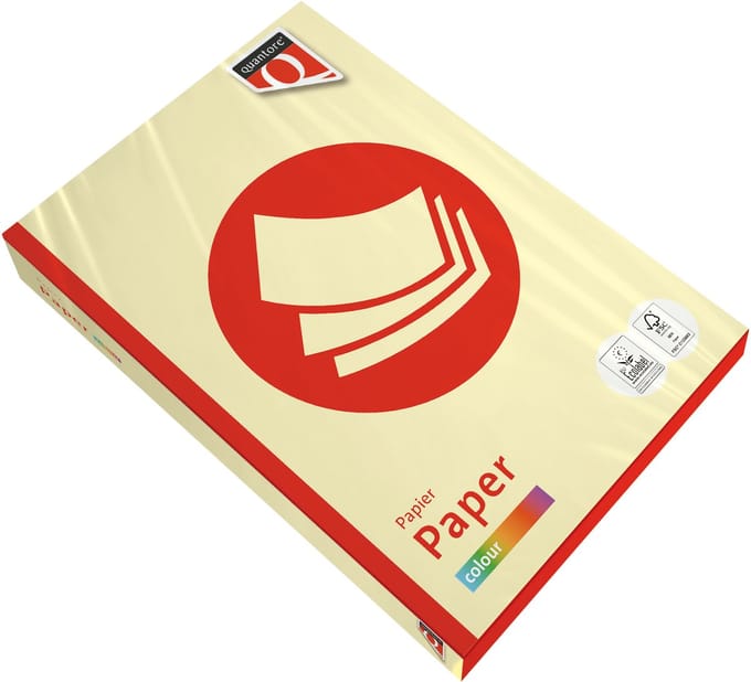 Kopieerpapier quantore colour a4 80gr kanariegeel