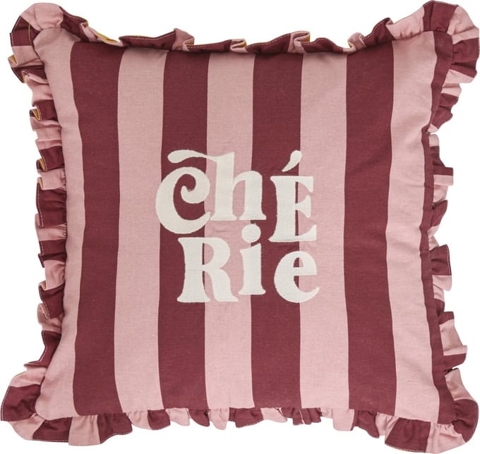 Atmosphera Kids Chéri kussen - 40x40cm - Roze/Oranje