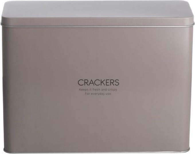 Gusta crackerblik -  metaal - 24 centimeter x 9 centimeter x 18 centimeter