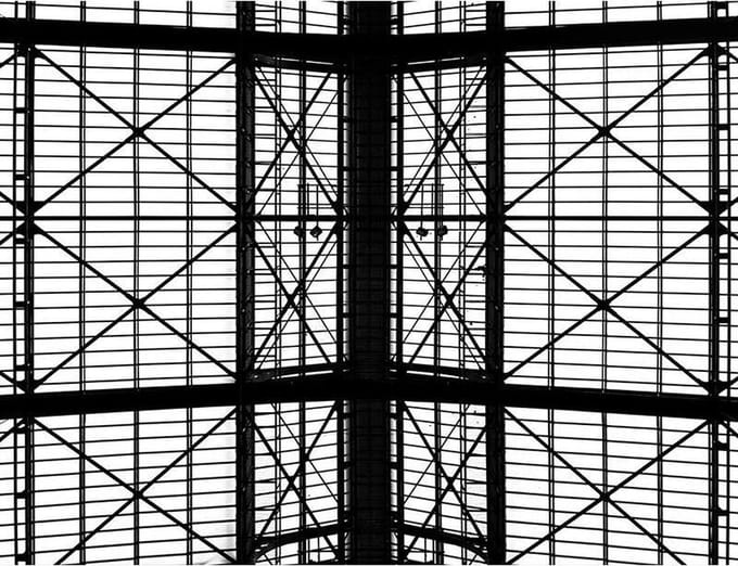 Poster  Station Antwerpen Rooftop - 30x40 cm - Steden Poster - WALLLL