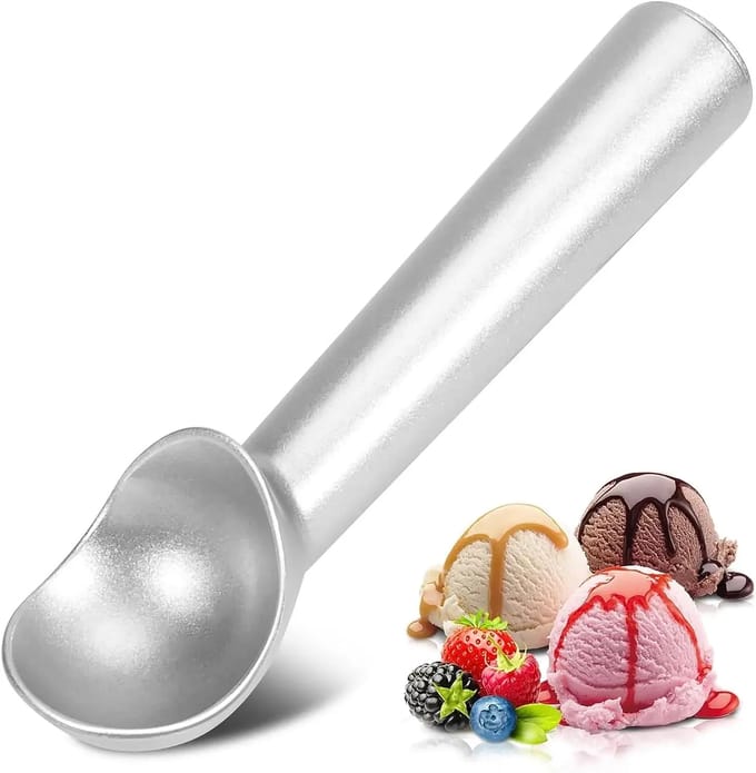 Cuillère à glace antiadhésive en aluminium, 42,5 g, antigel, accessoire de cuisine white