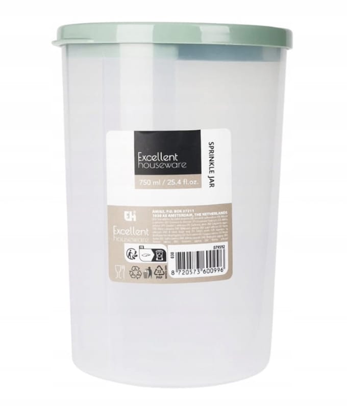 Excellent Houseware - Voedselcontainer - 750 ml - Duurzaam - Makkelijk te Reinigen