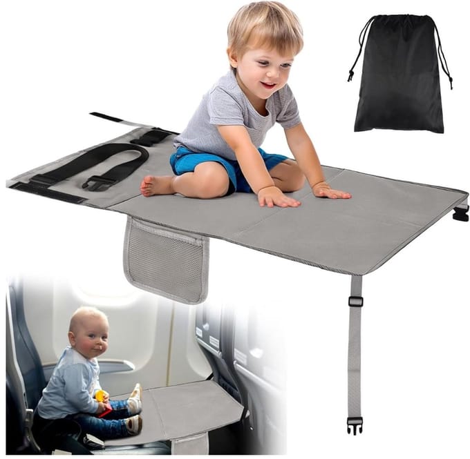 CLVP® Vliegtuigbedje - Reiskussen – Babybedje met Opbergvak