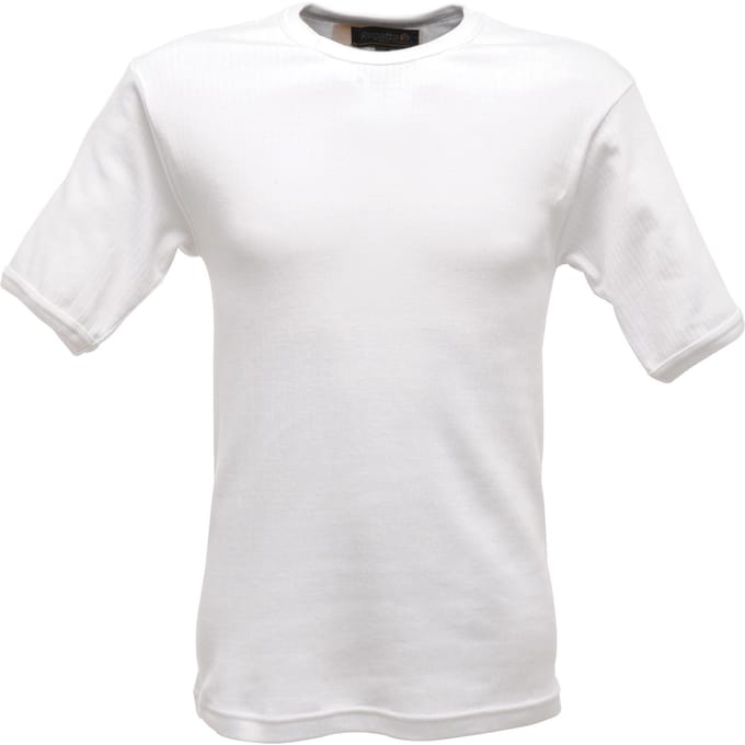Regatta Heren Thermisch Ondergoed Korte Mouw Vest / T-Shirt (Wit)