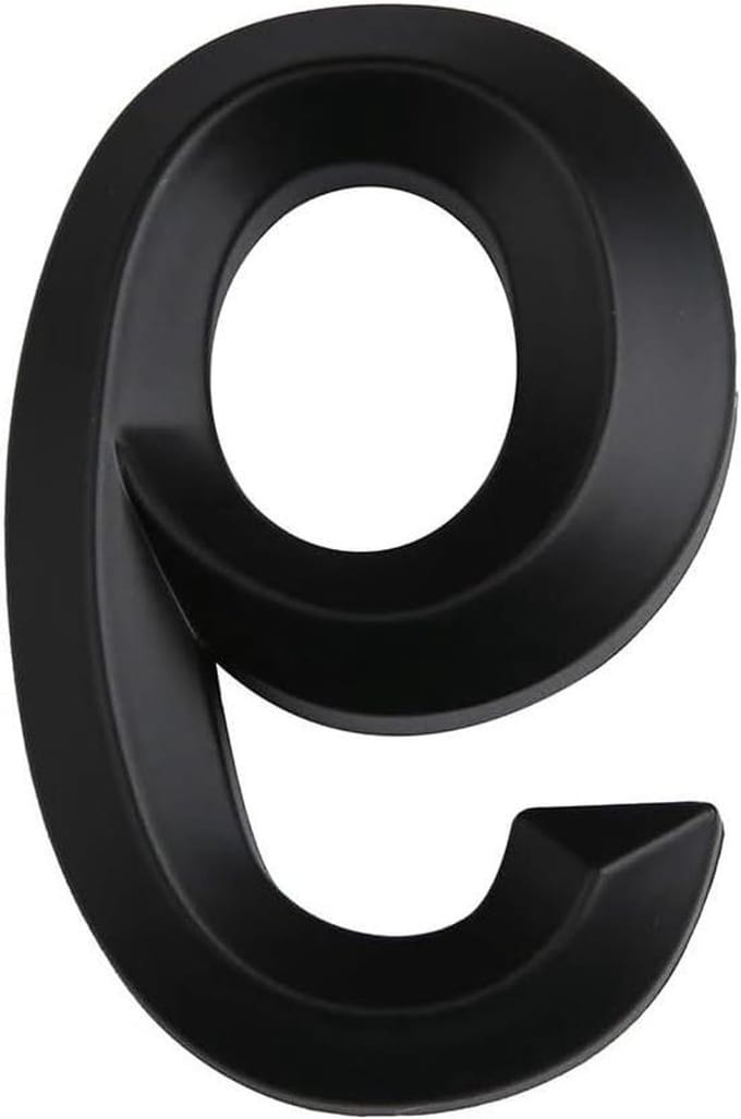 Huisnummer Sticker - Deurplaat Teken - Adres Aangeven - 3D Zelfklevend - 7cm Hoog - Zilver