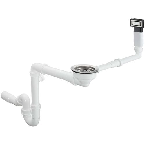 Hansgrohe Afvoergarnituren - Enkele spoelbak afvoer- en overloopcombinatie, RVS 43921800
