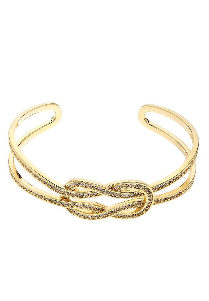 AVANT-GARDE PARIS Diva Delicate Bracelet - Goud 6.0cm - Hinge Lock met cubic zirconia - Minimalistisch en chic design